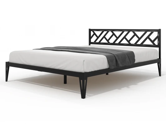 102363 Кровать КМД 47 АЙРИС 1400, черный Форвард 102363