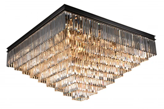 31133/PL black+gold Потолочная люстра Newport 31100 31133/PL black+gold