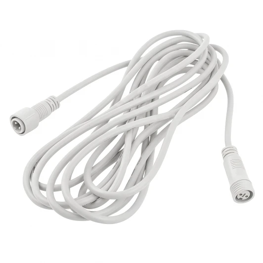 UCX-F90 E/5M/WH Удлинитель для гирлянд серии F90PRO 5м статика/мерцание IP67 белый Uniel UCX-F90 E/5M/WH