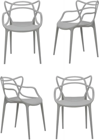 FR 0133K Комплект из 4-х стульев Bradex Home Masters серый (FR 0133K)