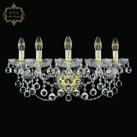 10.26.5.200.XL.Gd.B Бра с хрустальными подвесками Art Classic 11.26 10.26.5.200.XL.Gd.B