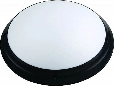 400-011-105 Светильник настенно-потолочный уличный Horoz Акуа, 1 плафон, черный с белым