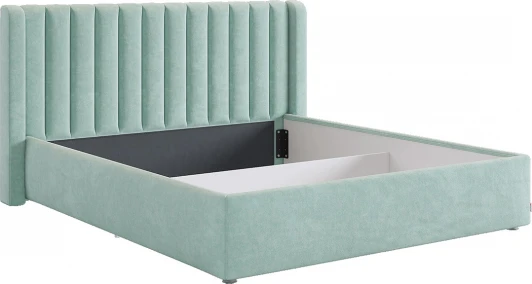 KM1.6-23.2764 Каркас кровати Ева 160х200 см Mebelson (ДСП,ЛДСП,Велюр/Мятный) арт.KM1.6-23.2764