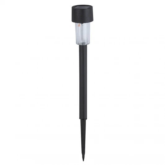 078-004-0001 Светильник грунтовый уличный светодиодный на солнечных батареях Horoz Neptun, 1 плафон, черный с белым