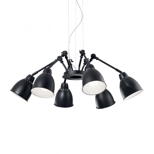 NEWTON SP6 NERO Подвесная люстра Ideal Lux Newton SP6 NERO