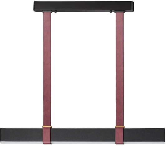 6629/25L Подвесной светильник Odeon Light Vincent 6629/25L HIGHTECH металл/экокожа/ткань/акрил бордовый/черный IP20 LED 25W 3000K 220V