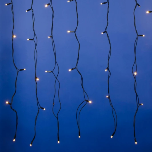 ULD-C3020-384/TBK WARM WHITE IP67 Занавес светодиодный с эффектом мерцания, 3х2м, соединяемый. 384 светодиода, теплый белый свет Uniel ULD-C3020-384/TBK WARM WHITE IP67