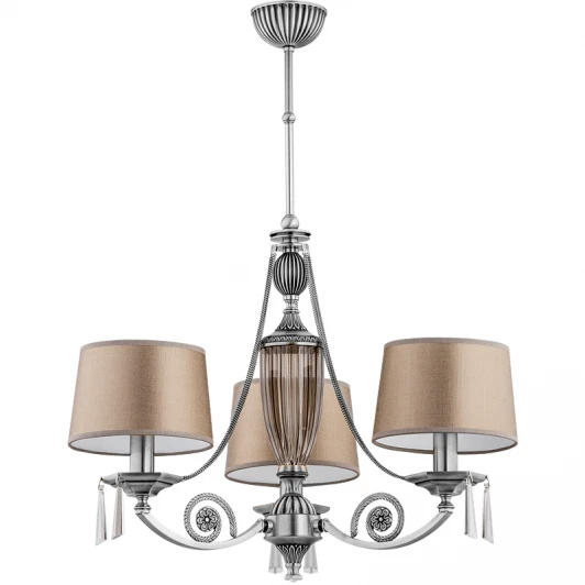 MON-ZW-3(N/A) Потолочная люстра на штанге Kutek Monza MON-ZW-3(N/A) (220V, хрусталь Asfour)