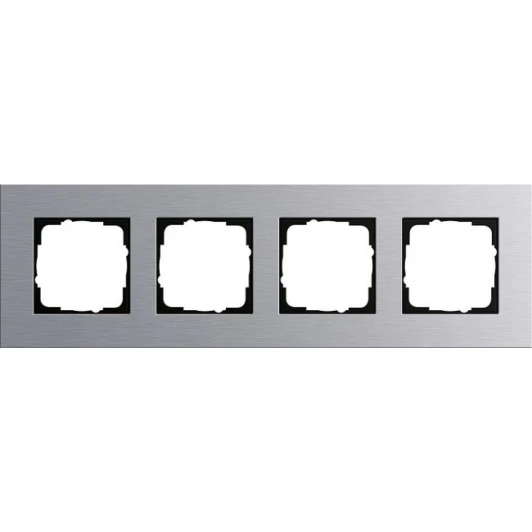 G1004AS Рамка на 4 поста (алюминий) Jasmart G-Metal G1004AS