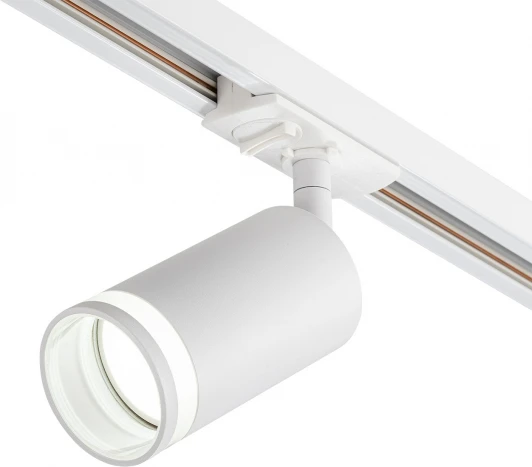 20016TRA/01 SWH Трековый светильник однофазный Escada 20016 20016TRA/01 SWH 1x50Вт GU10, металл, белый матовый (220V, круглые)