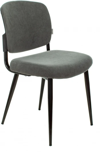KF-8/FABRIC/GREY Стул для кухни Бюрократ KF-8 серый Alfa 44 металл черный на ножках (KF-8/FABRIC/GREY)