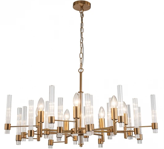 V000461 Подвесная люстра 11040/7P Brass Indigo Favara V000461 (220V, на цепи)