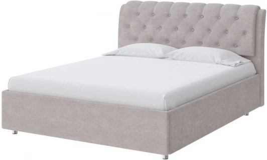1921279 PROxSON Кровать Chester (Ткань: Велюр Лофти Бежевый) 180x200