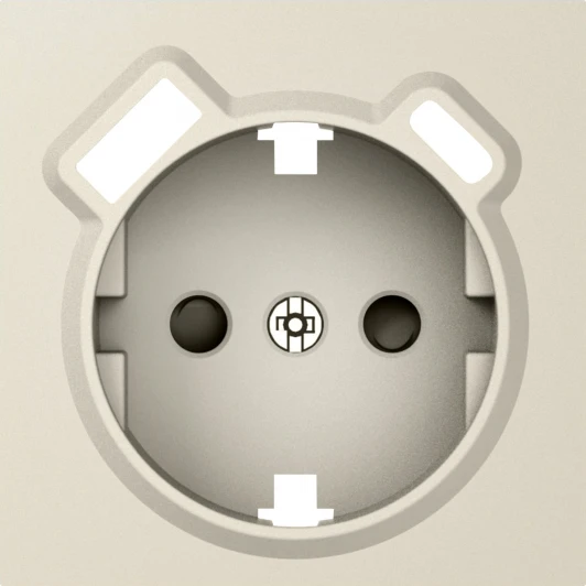 DE22935 Накладка для розетки Schuko с зарядным устройством USB A+C, со шторками 16A 250В, матовый кашемир Donel A07 DE22935