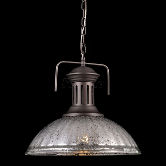 71017A/1P ANTIQUE GRAY Подвес Natali Kovaltseva Industrial, 1 плафон, коричневый с серебром