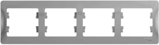 GSL000304 Рамка на 4 поста (алюминий) Systeme Electric GSL000304