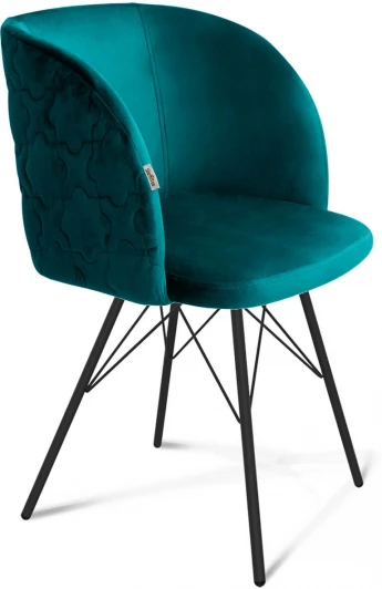 9963415501 Стул SHT-ST33-1/S37 альпийский бирюзовый/черный муар от фабрики Sheffilton