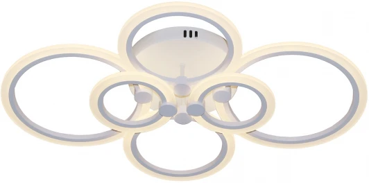 10224/6LED 103W Люстра потолочная светодиодная Orbita 10224/6 LED*103W White (регулировка яркости, 220V, пульт управления, кольцо)