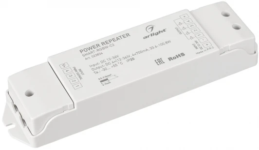 023834 Усилитель SMART-RGBW-С3 (12-36V, 4x700mA) (IP20 Пластик) 023834 Arlight