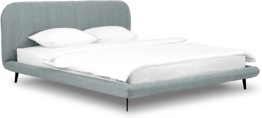 831271 Кровать Amsterdam ОГОГО (арт.831271), (Велюр/Серый)