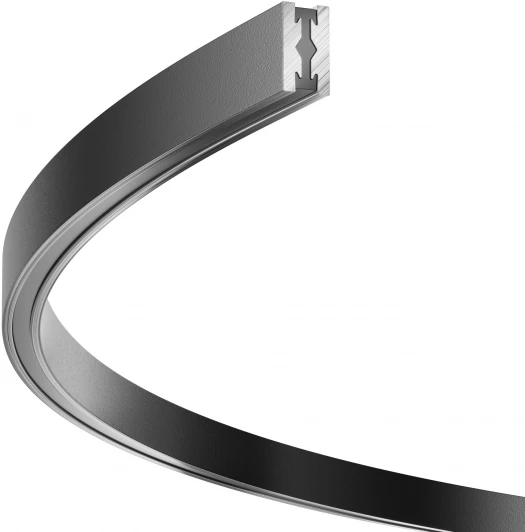 TRX154-2SR-D1200-B Шинопровод круглый из полукругов 1200мм Flarity черный Maytoni Busbar trunkings Flarity TRX154-2SR-D1200-B