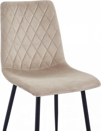 HSBI_DC102_beige Стул Serenity Whirl Hesby (Металл/Велюр, Бежевый) арт.HSBI_DC102_beige