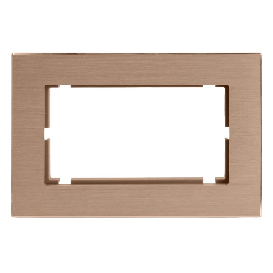 50030 Рамка на 2 поста (шампань) Stekker Катрин 50030