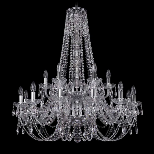 1406/12+6/300/h-95/2d/Ni Подвесная люстра Bohemia 1406 1406/12+6/300/h-95/2d/Ni