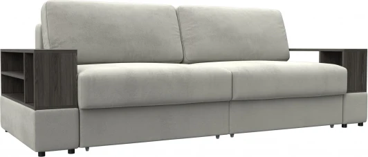 129059 Диван прямой с 2 полками Лига-055 НПБ Лига Диванов (Велюр) арт.129059