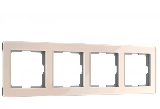 W0042743 Рамка на 4 поста Acrylic (айвори) Werkel W0042743 (a062134)