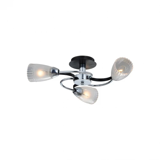 865/3PF-Darkchrome Потолочная люстра IDLamp Carlotta 865/3PF-Darkchrome