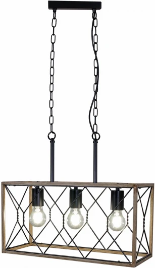 IL1008-3LL-05 BK WOOD Подвесной светильник ILLUMICO IL1008-3LL-05 BK WOOD