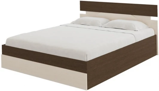 2015612 Без бренда Кровать Milton с подъемным механизмом (ЛДСП Дуб Венге/Дуб Шамони светлый) 140x190