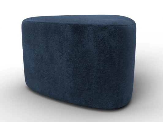 132364 Пуф 004 (ДСП,Фанера/Пластик/Велюр/Синий) Лига Диванов 132364