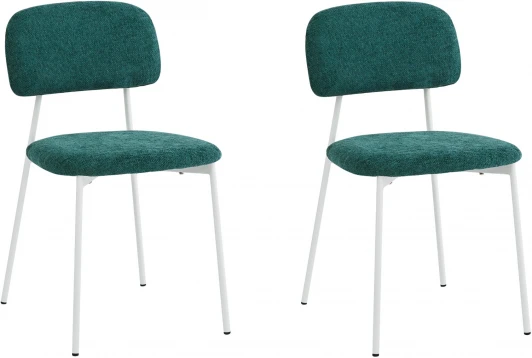 УТ000040822 Стул Stool Group Chao темно-зеленый белые ножки 2 шт. арт.УТ000040822