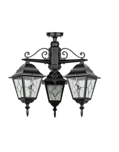 79970MAlgW/3 Bl Потолочный светильник уличный Oasis Light QUADRO M lead GLASS 79970MAlgW/3 Bl (220V, IP44)