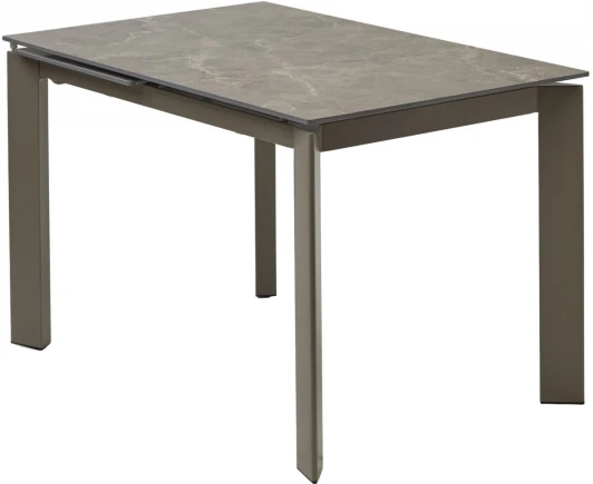 614M05547 Стол CORNER 120 MATT LATTE STONE SOLID CERAMIC / TAUPE, ®DISAUR