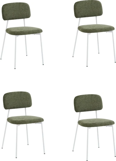 УТ000040813 Стул Stool Group Chao зеленый белые ножки 4 шт. арт.УТ000040813