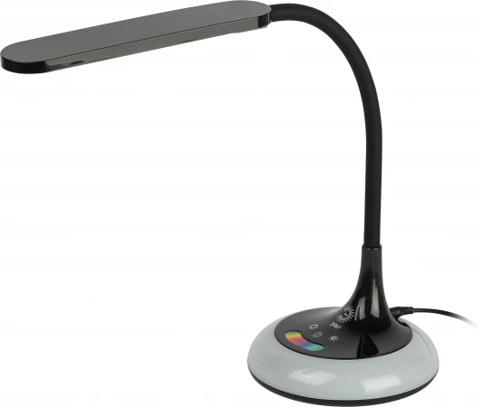NLED-481-10W-BK Офисная настольная лампа светодиодная с регулировкой цветовой температуры яркости и ночным режимом ЭРА NLED-481-10W-BK