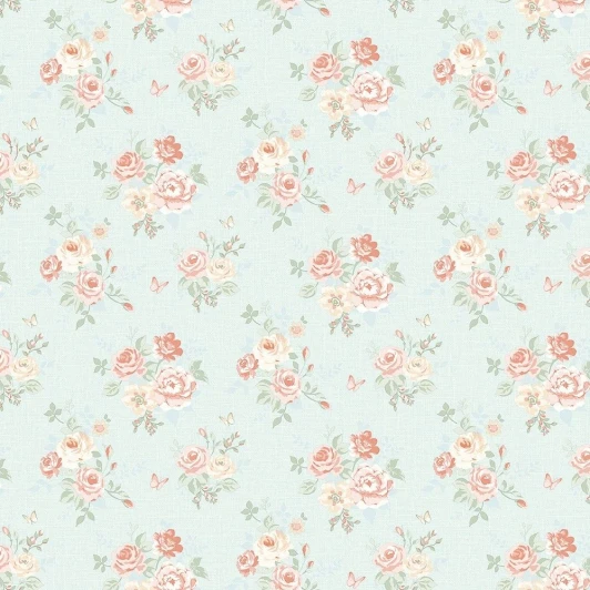 LF 3104 Обои виниловые Grandeco Little Florals LF 3104 10,05 x 0,53 м