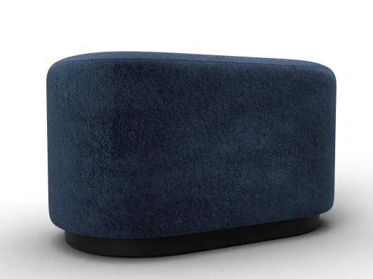 132379 Пуф 007 (ДСП,Фанера/Пластик/Велюр/Синий) Лига Диванов 132379