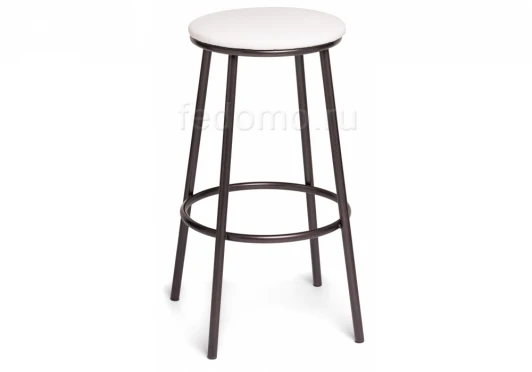 453995 Барный стул Woodville Drezegomad белый / темный мусс 453995