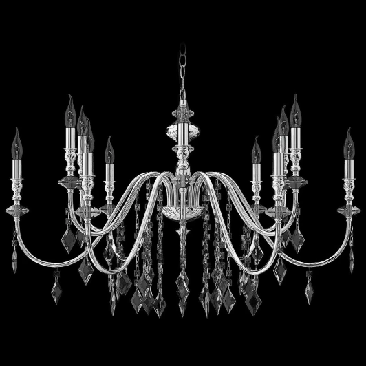 IL2370-10POR-39 CR Подвесная люстра ILLUMICO IL2370-10POR-39 CR (220V, на цепи, подсвечник, свеча)