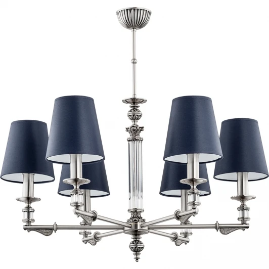 MER-ZW-6(BN/A) Потолочная люстра на штанге Kutek Merano MER-ZW-6(BN/A) (220V, Scholer crystal)