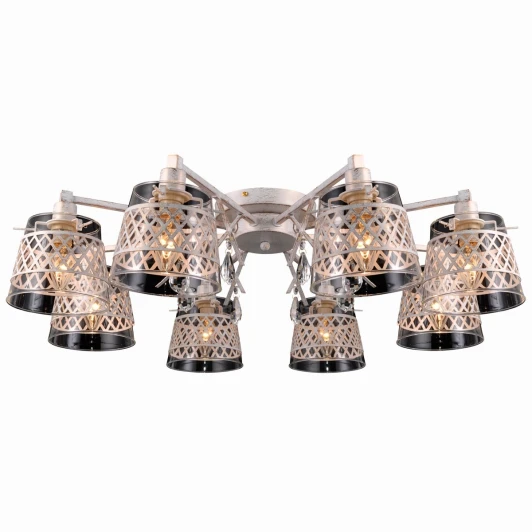 Lyon 75084-8C IVORY GOLD Потолочная люстра Natali Kovaltseva Lyon 75084-8C IVORY GOLD