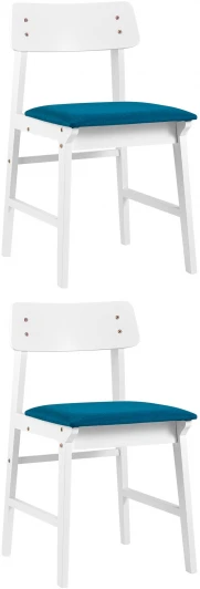 УТ000005360 Стул Stool Group ODEN WHITE синий 2 шт. УТ000005360