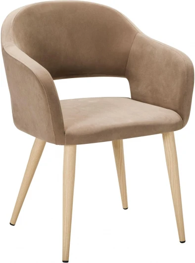 410118151h_Diagbeige_н.дуб Кресло Oscar Diag beige/нат.дуб R-Home арт.410118151h_Diagbeige_н.дуб