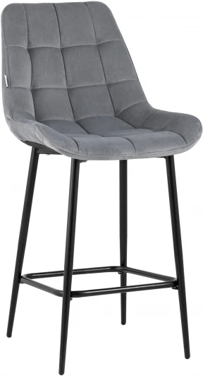 УТ000034997 Стул полубарный Stool Group Флекс велюр серый УТ000034997