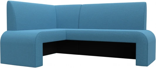 126136L Диван кухонный угловой Кармен левый угол (Голубой/Рогожка) Лига Диванов арт.126136L