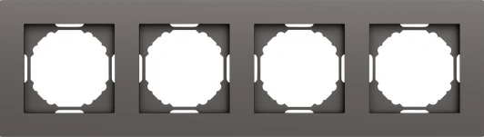 DE21445 Рамка 4-я, матовый титан Donel A07 DE21445